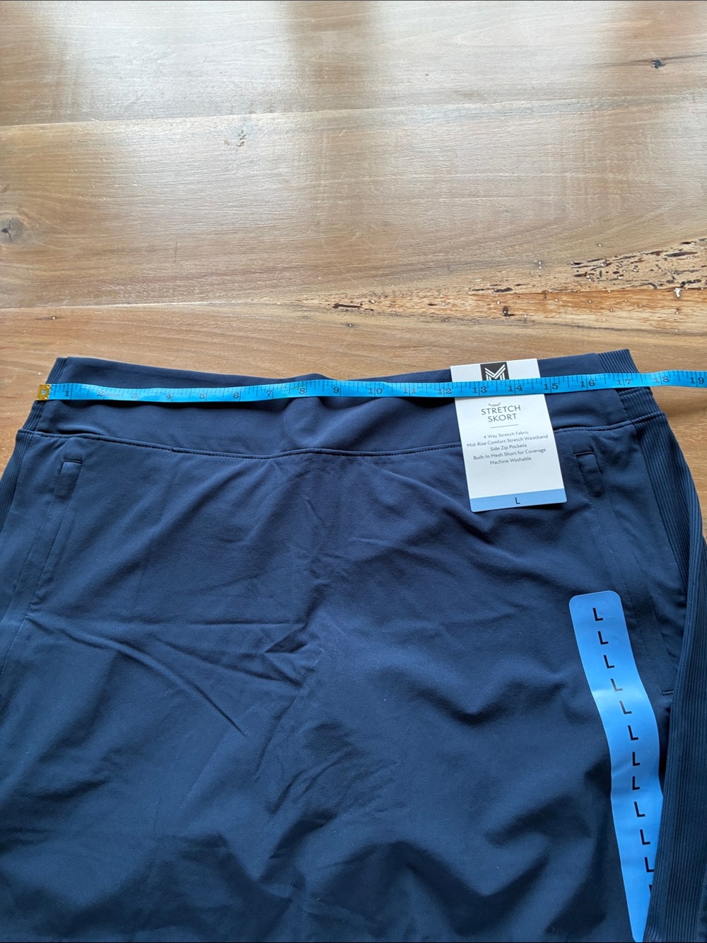 Members Mark Skort Set in Navy, Khaki, Black size large - Picture 3 of 4
